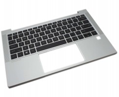 Tastatura HP ProBook 13 G4 Neagra cu Palmrest Argintiu si Orificiu Amprenta iluminata backlit. Keyboard HP ProBook 13 G4 Neagra cu Palmrest Argintiu si Orificiu Amprenta. Tastaturi laptop HP ProBook 13 G4 Neagra cu Palmrest Argintiu si Orificiu Amprenta. Tastatura notebook HP ProBook 13 G4 Neagra cu Palmrest Argintiu si Orificiu Amprenta