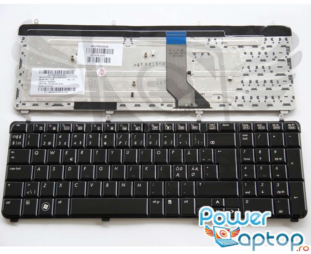 Tastatura HP 519004 001 Neagra imagine powerlaptop.ro 2021