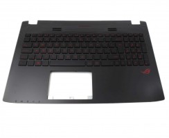 Tastatura Asus  GL552VX cu Palmrest negru iluminata backlit. Keyboard Asus  GL552VX cu Palmrest negru. Tastaturi laptop Asus  GL552VX cu Palmrest negru. Tastatura notebook Asus  GL552VX cu Palmrest negru