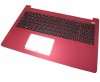 Tastatura Asus F502CA Neagra cu Palmrest Roz. Keyboard Asus F502CA Neagra cu Palmrest Roz. Tastaturi laptop Asus F502CA Neagra cu Palmrest Roz. Tastatura notebook Asus F502CA Neagra cu Palmrest Roz