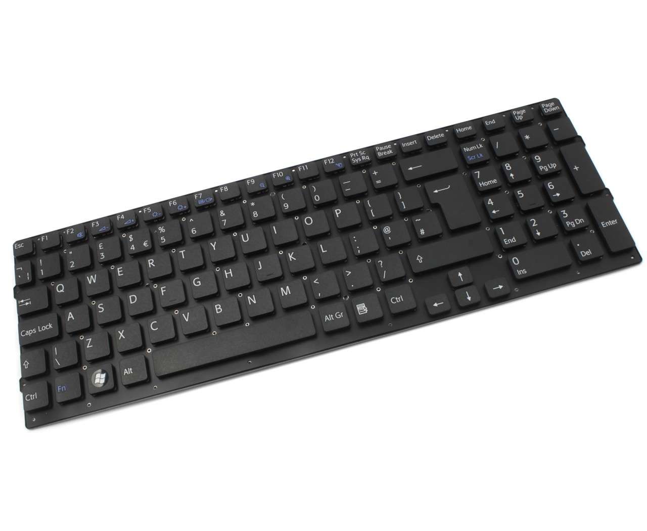 Tastatura neagra Sony 550102M06 515 G layout UK fara rama enter mare