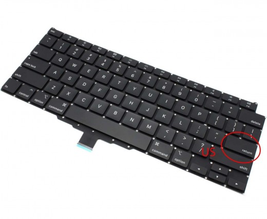 Tastatura Apple MacBook Air Retina 13” A2179 2020 iluminata. Keyboard Apple MacBook Air Retina 13” A2179 2020. Tastaturi laptop Apple MacBook Air Retina 13” A2179 2020. Tastatura notebook Apple MacBook Air Retina 13” A2179 2020