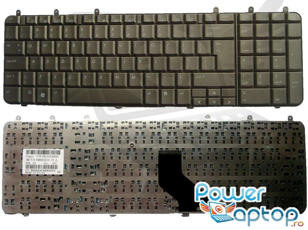 Tastatura HP Pavilion dv7 1140 maro imagine powerlaptop.ro 2021