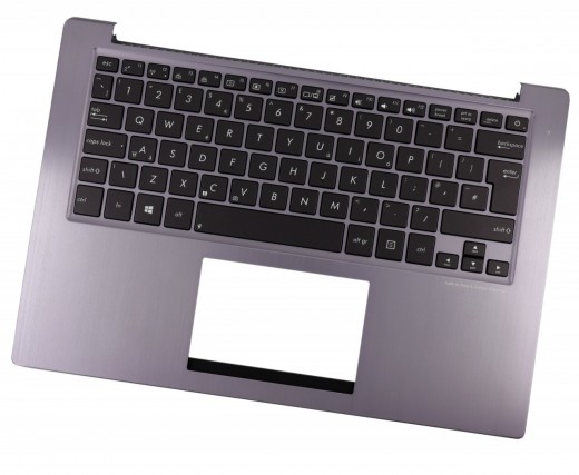 Tastatura Asus U38N Gri cu Palmrest Gri iluminata backlit. Keyboard Asus U38N Gri cu Palmrest Gri. Tastaturi laptop Asus U38N Gri cu Palmrest Gri. Tastatura notebook Asus U38N Gri cu Palmrest Gri