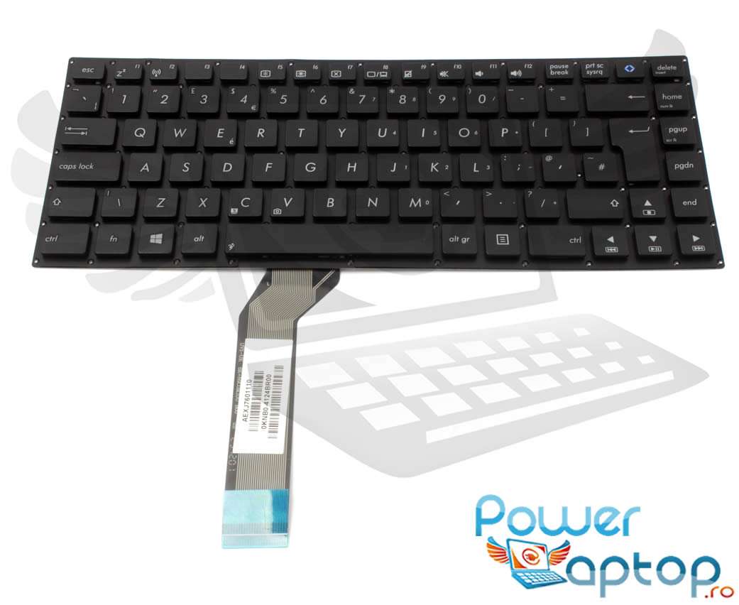 Tastatura Asus VivoBook S400XI layout UK fara rama enter mare imagine 2021 ASUS