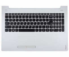 Tastatura Lenovo 5CB0M31259 Neagra cu Palmrest Alb cu TouchPad iluminata backlit. Keyboard Lenovo 5CB0M31259 Neagra cu Palmrest Alb cu TouchPad. Tastaturi laptop Lenovo 5CB0M31259 Neagra cu Palmrest Alb cu TouchPad. Tastatura notebook Lenovo 5CB0M31259 Neagra cu Palmrest Alb cu TouchPad