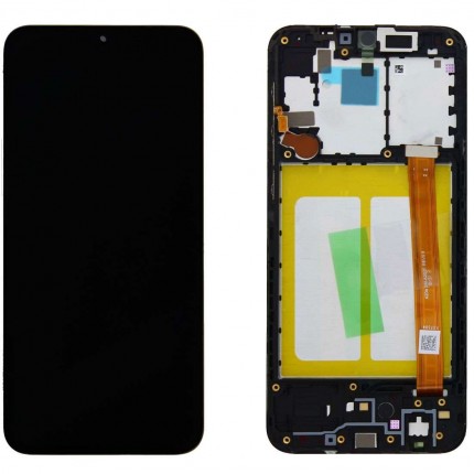 Ansamblu Display LCD + Touchscreen Original Service Pack Samsung Galaxy A20S A207 Black Negru. Ecran + Digitizer Original Service Pack Samsung Galaxy A20S A207 Black Negru