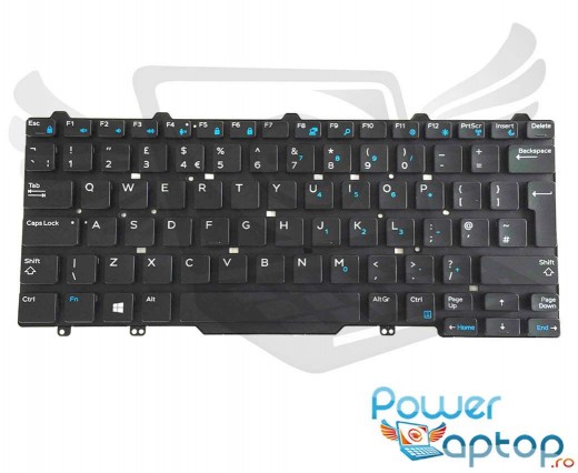 Tastatura Dell Latitude 3340 iluminata. Keyboard Dell Latitude 3340. Tastaturi laptop Dell Latitude 3340. Tastatura notebook Dell Latitude 3340