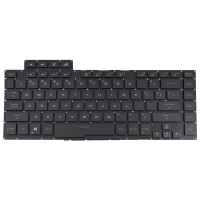 Tastatura Neagra cu Palmrest Negru Asus Zephyrus ROG GA502GV iluminata layout US fara rama enter mic