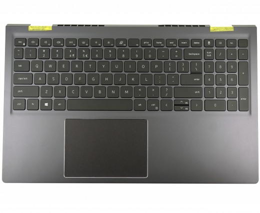 Tastatura Dell Vostro 15 5510 Neagra cu Palmrest Gri iluminata backlit. Keyboard Dell Vostro 15 5510 Neagra cu Palmrest Gri. Tastaturi laptop Dell Vostro 15 5510 Neagra cu Palmrest Gri. Tastatura notebook Dell Vostro 15 5510 Neagra cu Palmrest Gri