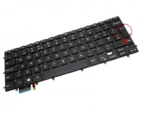 Tastatura Dell DLM14L26GBJ698 iluminata. Keyboard Dell DLM14L26GBJ698. Tastaturi laptop Dell DLM14L26GBJ698. Tastatura notebook Dell DLM14L26GBJ698
