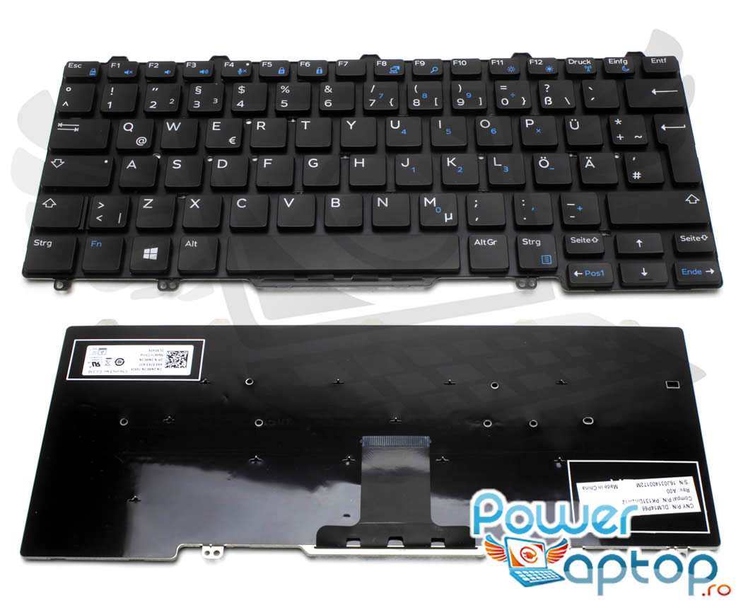 Tastatura Dell Latitude E5250 layout UK fara rama enter mare