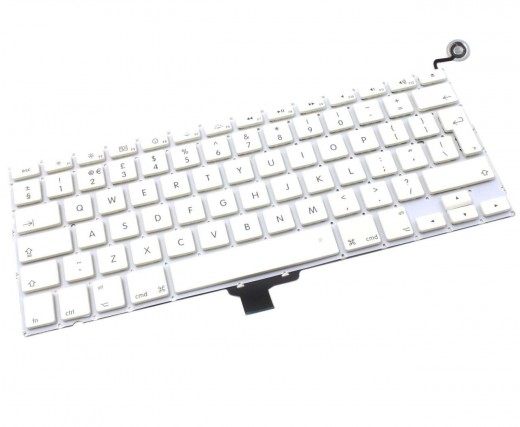 Tastatura Apple MacBook A1342 2009 Alba. Keyboard Apple MacBook A1342 2009. Tastaturi laptop Apple MacBook A1342 2009. Tastatura notebook Apple MacBook A1342 2009