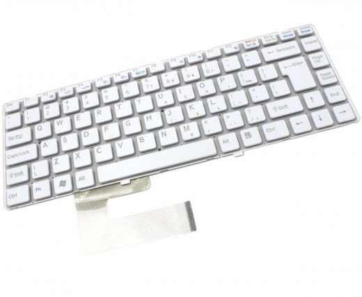 Tastatura Sony 148738321 alba. Keyboard Sony 148738321. Tastaturi laptop Sony 148738321. Tastatura notebook Sony 148738321