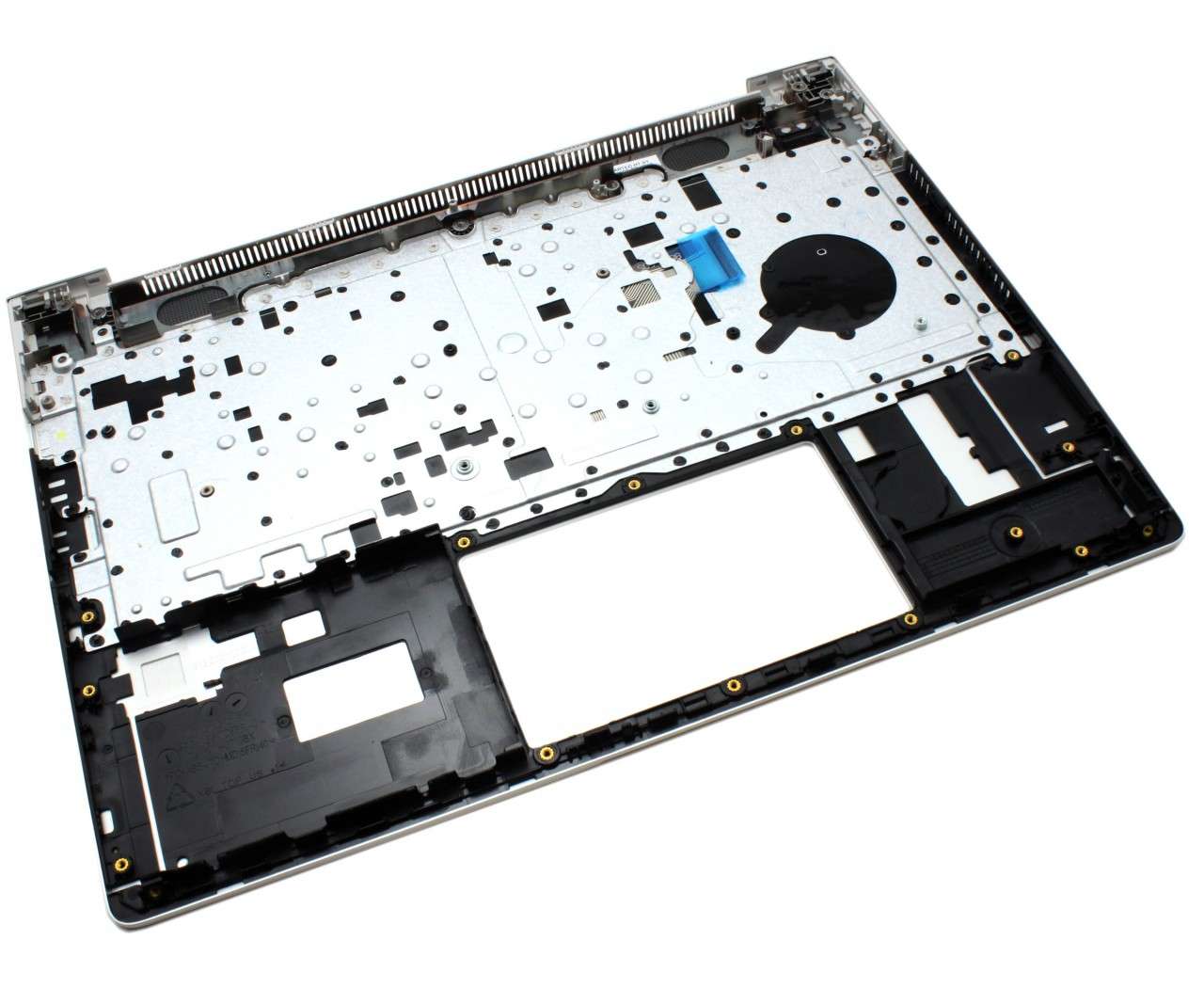 Tastatura HP ProBook 430 G7 Neagra cu Palmrest Argintiu si Orificiu Amprenta iluminata backlit (Neagra) imagine 2022