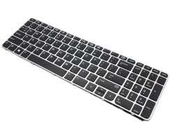 Tastatura HP EliteBook 850 G4 Neagra cu Rama Argintie iluminata backlit. Keyboard HP EliteBook 850 G4 Neagra cu Rama Argintie. Tastaturi laptop HP EliteBook 850 G4 Neagra cu Rama Argintie. Tastatura notebook HP EliteBook 850 G4 Neagra cu Rama Argintie