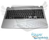 Tastatura Samsung  NP270E5C neagra cu Palmrest argintiu. Keyboard Samsung  NP270E5C neagra cu Palmrest argintiu. Tastaturi laptop Samsung  NP270E5C neagra cu Palmrest argintiu. Tastatura notebook Samsung  NP270E5C neagra cu Palmrest argintiu