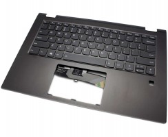 Tastatura Lenovo Yoga 530-14 Neagra cu Palmrest gri inchis iluminata backlit. Keyboard Lenovo Yoga 530-14 Neagra cu Palmrest gri inchis. Tastaturi laptop Lenovo Yoga 530-14 Neagra cu Palmrest gri inchis. Tastatura notebook Lenovo Yoga 530-14 Neagra cu Palmrest gri inchis