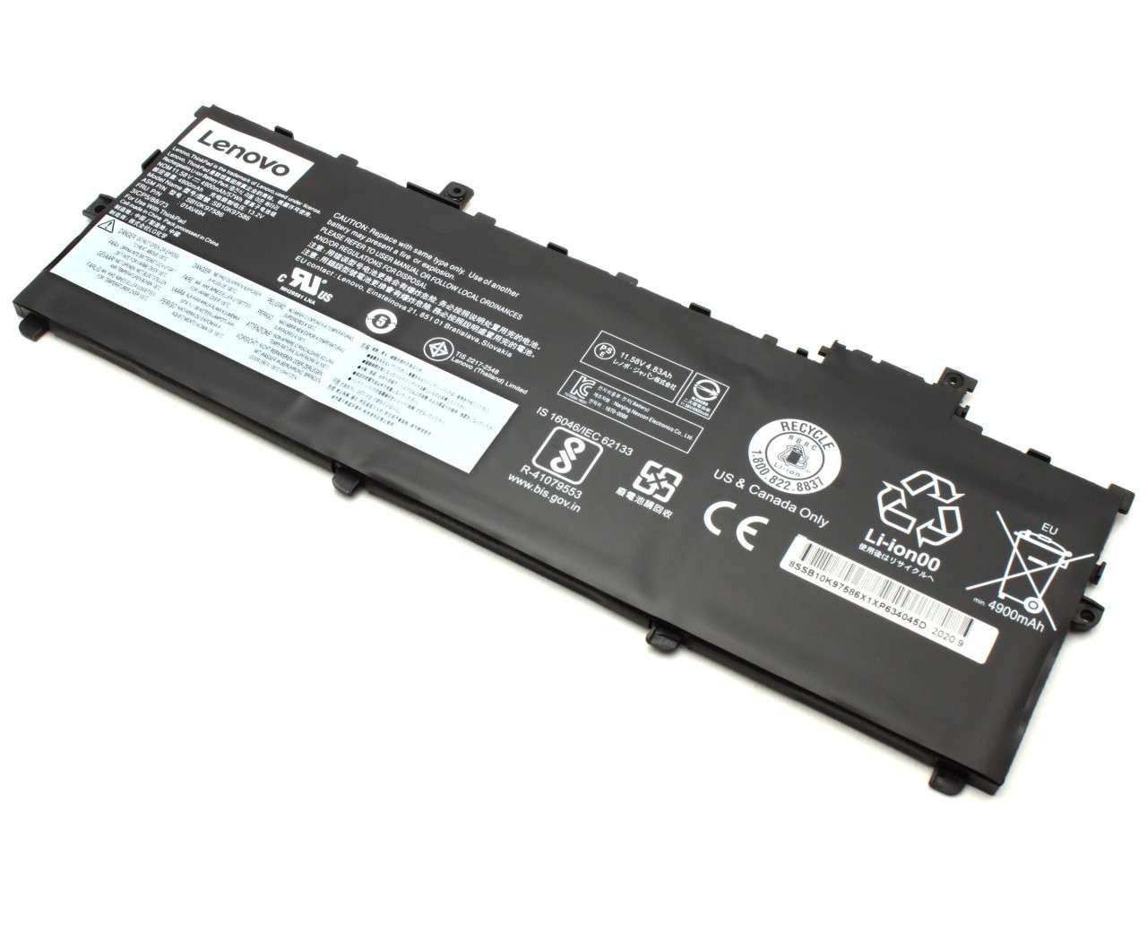 Baterie Lenovo ThinkPad X1 Carbon Gen 6 20KG Originala 57Wh 20kg imagine noua tecomm.ro