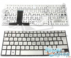 Tastatura Asus ZenBook UX32VD argintie. Keyboard Asus ZenBook UX32VD. Tastaturi laptop Asus ZenBook UX32VD. Tastatura notebook Asus ZenBook UX32VD