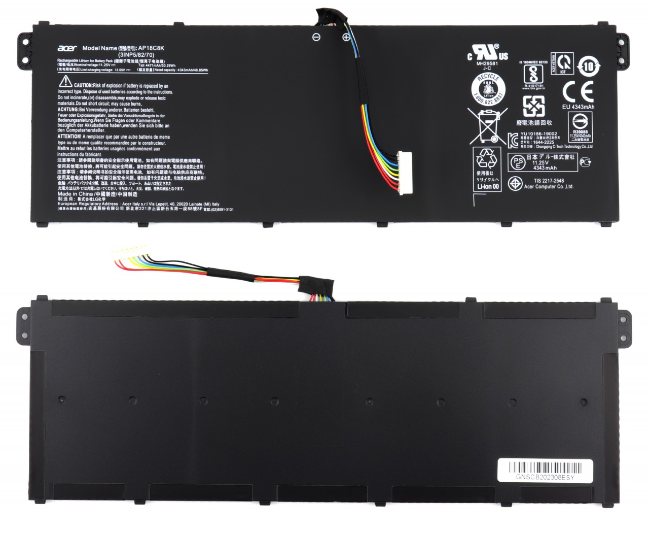 Baterie Acer Aspire 3 A315-54 Oem 48.85Wh
