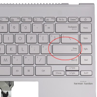 Tastatura Asus ZenBook UM425I Argintie cu Palmrest Argintiu fara TouchPad iluminata backlit