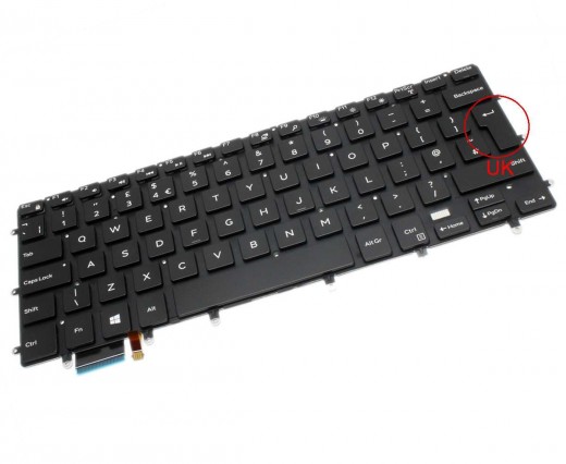 Tastatura Dell Inspiron 15 7558 iluminata. Keyboard Dell Inspiron 15 7558. Tastaturi laptop Dell Inspiron 15 7558. Tastatura notebook Dell Inspiron 15 7558