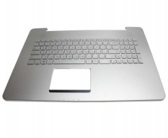 Tastatura Asus 13N0-T2A0611 argintie cu Palmrest argintiu. Keyboard Asus 13N0-T2A0611 argintie cu Palmrest argintiu. Tastaturi laptop Asus 13N0-T2A0611 argintie cu Palmrest argintiu. Tastatura notebook Asus 13N0-T2A0611 argintie cu Palmrest argintiu