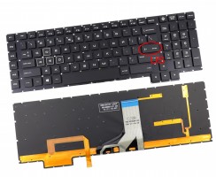 Tastatura HP NSK-XH1BQ Neagra cu iluminare alba iluminata. Keyboard HP NSK-XH1BQ. Tastaturi laptop HP NSK-XH1BQ. Tastatura notebook HP NSK-XH1BQ