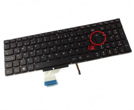 Tastatura Lenovo  9Z.N8RBC.J01 iluminata. Keyboard Lenovo  9Z.N8RBC.J01. Tastaturi laptop Lenovo  9Z.N8RBC.J01. Tastatura notebook Lenovo  9Z.N8RBC.J01