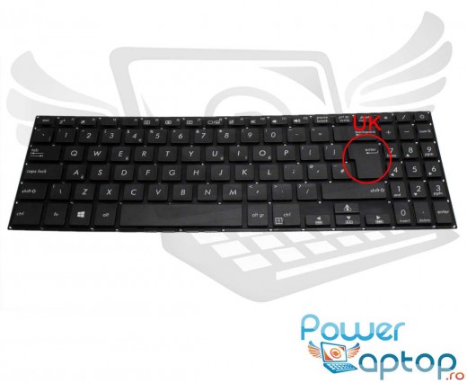 Tastatura Asus  F507. Keyboard Asus  F507. Tastaturi laptop Asus  F507. Tastatura notebook Asus  F507