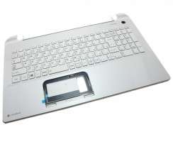 Tastatura Toshiba A000295780 alba cu Palmrest alb. Keyboard Toshiba A000295780 alba cu Palmrest alb. Tastaturi laptop Toshiba A000295780 alba cu Palmrest alb. Tastatura notebook Toshiba A000295780 alba cu Palmrest alb
