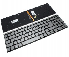 Tastatura Lenovo PK131E41B00 Gri iluminata backlit. Keyboard Lenovo PK131E41B00 Gri. Tastaturi laptop Lenovo PK131E41B00 Gri. Tastatura notebook Lenovo PK131E41B00 Gri
