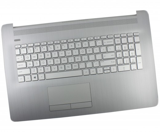 Tastatura HP AE08U010 Argintie cu Palmrest Argintiu si TouchPad iluminata backlit. Keyboard HP AE08U010 Argintie cu Palmrest Argintiu si TouchPad. Tastaturi laptop HP AE08U010 Argintie cu Palmrest Argintiu si TouchPad. Tastatura notebook HP AE08U010 Argintie cu Palmrest Argintiu si TouchPad