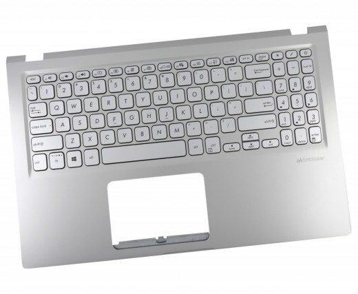 Tastatura Asus 13nb0sr0m03x11 Argintie cu Palmrest Argintiu iluminata backlit. Keyboard Asus 13nb0sr0m03x11 Argintie cu Palmrest Argintiu. Tastaturi laptop Asus 13nb0sr0m03x11 Argintie cu Palmrest Argintiu. Tastatura notebook Asus 13nb0sr0m03x11 Argintie cu Palmrest Argintiu