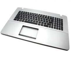 Tastatura Asus 0KNB0-610KUI0015045021402 neagra cu Palmrest Argintiu. Keyboard Asus 0KNB0-610KUI0015045021402 neagra cu Palmrest Argintiu. Tastaturi laptop Asus 0KNB0-610KUI0015045021402 neagra cu Palmrest Argintiu. Tastatura notebook Asus 0KNB0-610KUI0015045021402 neagra cu Palmrest Argintiu