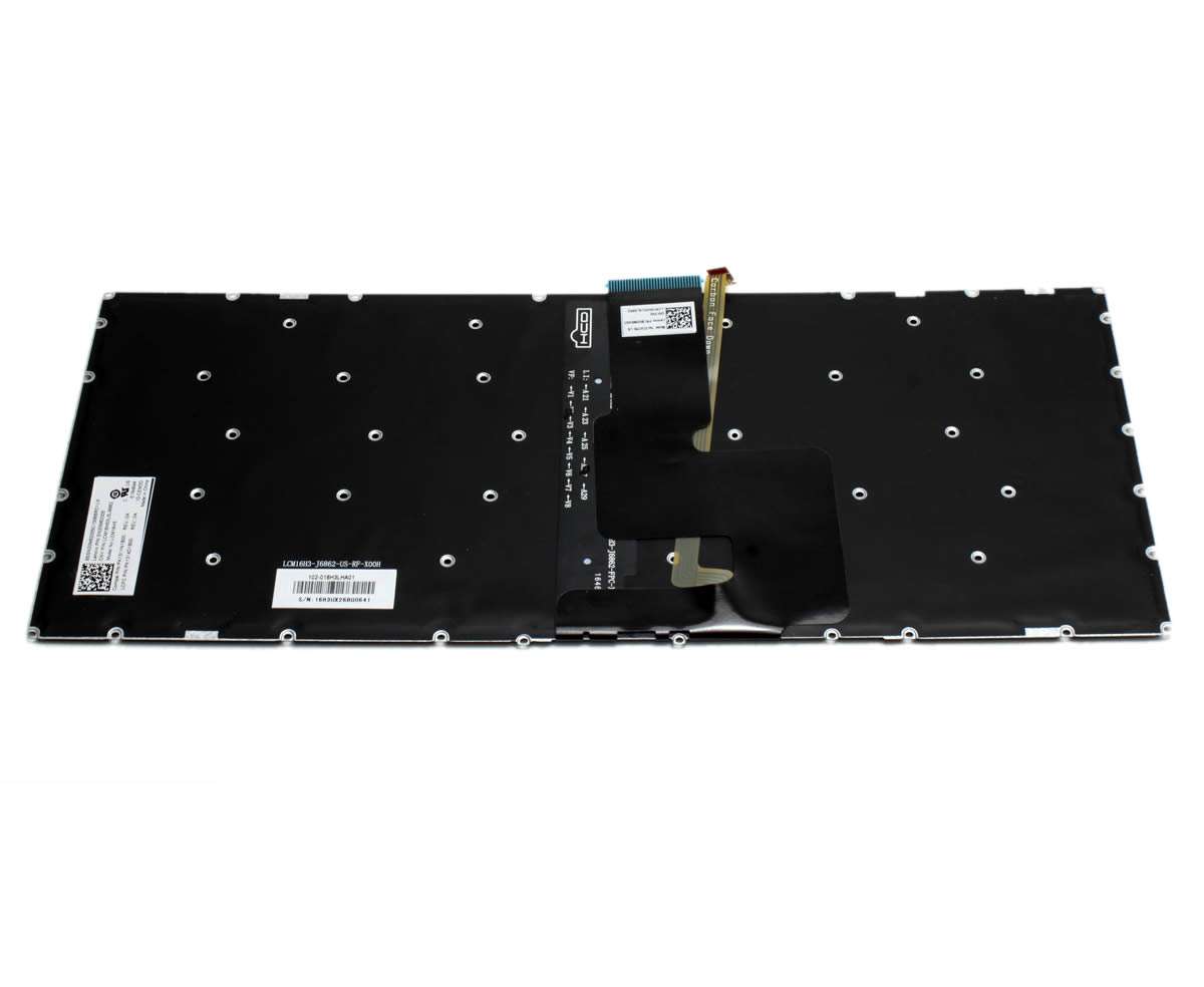 Tastatura Lenovo Yoga 520-14IKB iluminata layout US fara rama enter mic originala