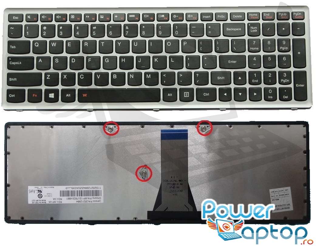 Tastatura Lenovo IdeaPad Flex 15 Rama gri imagine 2021 IBM Lenovo