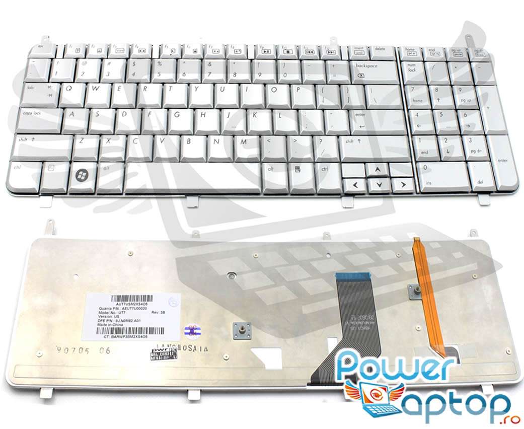 Tastatura HP Pavilion DV8T 1100 Argintie iluminata backlit HP imagine noua reconect.ro