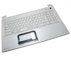Palmrest Toshiba EABLI018A2M cu tastatura. Carcasa Superioara Toshiba EABLI018A2M Alb