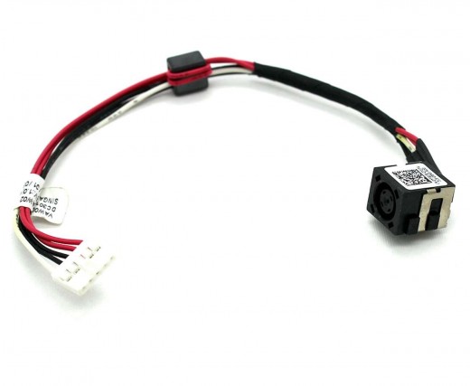 Mufa alimentare Dell Inspiron 15-551 cu fir . DC Jack Dell Inspiron 15-551 cu fir
