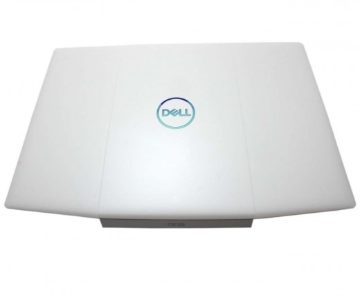 Carcasa Display Dell 747KP. Cover Display Dell 747KP. Capac Display Dell 747KP Alba cu Logo Albastru