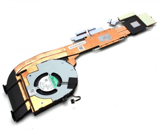 Cooler laptop Dell 0M5JXW cu heatpipe. Ventilator procesor Dell 0M5JXW. Sistem racire laptop Dell 0M5JXW