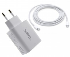 Incarcator retea Tip C + USB-A PD3.0 QC3.0 30W Fast Charge
