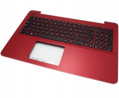 Tastatura Asus A555 Neagra cu Palmrest rosu