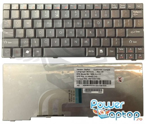 Tastatura Gateway  LT2021. Keyboard Gateway  LT2021. Tastaturi laptop Gateway  LT2021. Tastatura notebook Gateway  LT2021