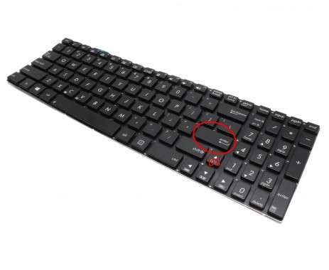 Tastatura Asus N56VJ iluminata. Keyboard Asus N56VJ. Tastaturi laptop Asus N56VJ. Tastatura notebook Asus N56VJ