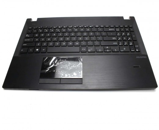 Tastatura Asus PU551 neagra cu Palmrest neagru iluminata backlit. Keyboard Asus PU551 neagra cu Palmrest neagru. Tastaturi laptop Asus PU551 neagra cu Palmrest neagru. Tastatura notebook Asus PU551 neagra cu Palmrest neagru