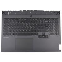 Tastatura Lenovo Legion 5-15ARH05 Gri cu Palmrest Gri si TouchPad iluminata backlit. Keyboard Lenovo Legion 5-15ARH05 Gri cu Palmrest Gri si TouchPad. Tastaturi laptop Lenovo Legion 5-15ARH05 Gri cu Palmrest Gri si TouchPad. Tastatura notebook Lenovo Legion 5-15ARH05 Gri cu Palmrest Gri si TouchPad