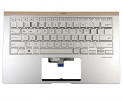 Tastatura Asus 90NB0JQ4-R32UA Argintie cu Palmrest Argintiu iluminata backlit. Keyboard Asus 90NB0JQ4-R32UA Argintie cu Palmrest Argintiu. Tastaturi laptop Asus 90NB0JQ4-R32UA Argintie cu Palmrest Argintiu. Tastatura notebook Asus 90NB0JQ4-R32UA Argintie cu Palmrest Argintiu